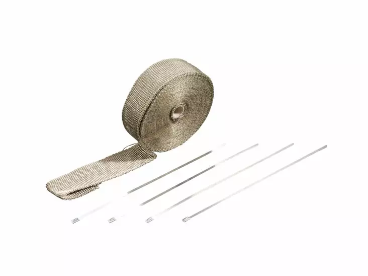 Pakoputken lämpöeriste Wrap Titanium 10 Mtr - Moottoripyörän Varaosat & tarvikkeet - 84978 - 1