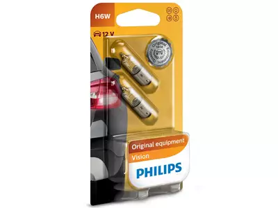 POLTTIMOPARI PHILIPS 12W H6W BAX9S BLISTER - Yleisosat ja tarvikkeet - 73838 - 1