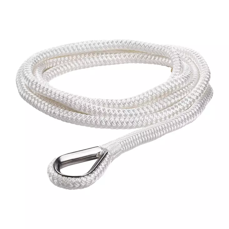 Qvarken Kiinnitysköysi Dockline koussilla 16mm 6m valkoinen - Veneen kiinnitys - 111288 - 1