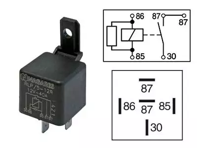 RELE 12V 40A 5-N. VASTUS - Yleisosat ja tarvikkeet - 44058 - 1