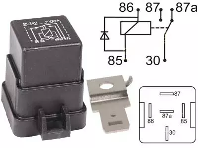 RELE 24V 10/20A DIODILLA,HAMEELLA - Yleisosat ja tarvikkeet - 70968 - 1