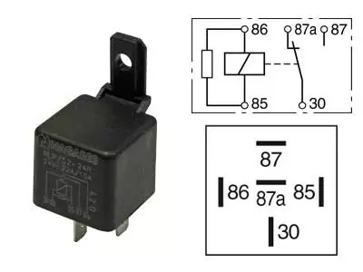 RELE 24V 10/22A 5-N. 87A, VASTUS, PITIMELLÄ - Yleisosat ja tarvikkeet - 70958 - 1