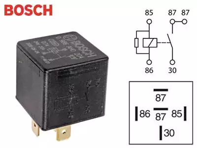 RELE BOSCH 24V 30A 2X87 VASTUKSELLA - Yleisosat ja tarvikkeet - 75198 - 1