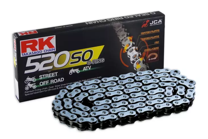 RK 520SO O-rengasketju +CL (Jousil.) - Moottoripyörän Ketjut & rattaat - 99888 - 1