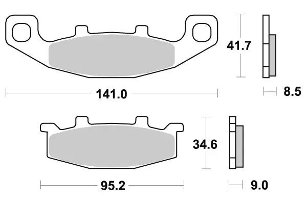 Sbs Jarrupalat Sintered - Moottoripyörän Jarrupalat - 105078 - 1