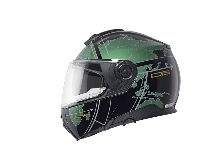 Schuberth Kypärä C5 Globe vihreä M 57 - MP Avattavat kypärät - 80848 - 1