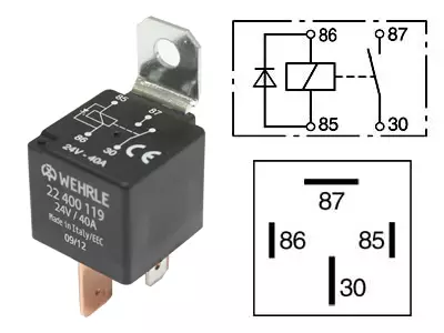 TEHORELE WEHRLE 24V 40A 4-NAP. DIODILLA - Yleisosat ja tarvikkeet - 43188 - 1