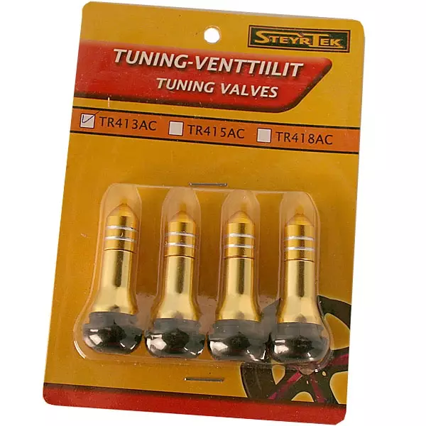 Tuning kasattu venttiilisarja Kultainen 4 kpl - Venttiilit - 116198 - 1