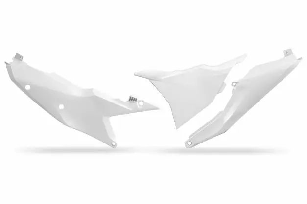 UFO Sivunumerokilvet SX/SX-F 125-450 23-.. EXC/F 24-.. Valkoinen 042 - Moottoripyörän Sivupaneelit - 84188 - 1