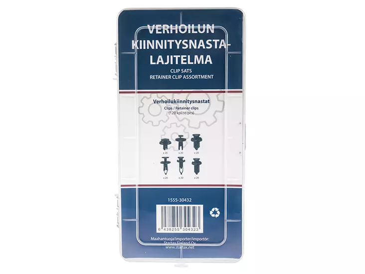 VERHOILUKIINNITYSNASTAT 120KPL 6 ERILAISTA - Yleisosat ja tarvikkeet - 54498 - 1