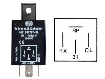 VILKKURELE 4- NAP.12V 10-200 - Yleisosat ja tarvikkeet - 35148 - 1