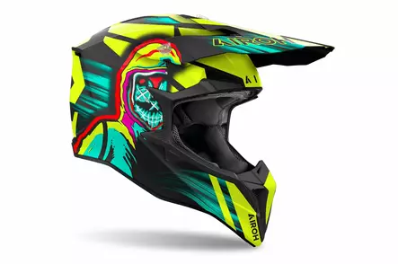 Airoh Kypärä Wraaap Cyber keltainen matta S - MP Offroad-kypärät - 88428 - 1
