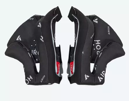 Airoh Twist 3 Cheek pads Black/white S 25mm - MP Poskipalat & Sisustat - 85768 - 1