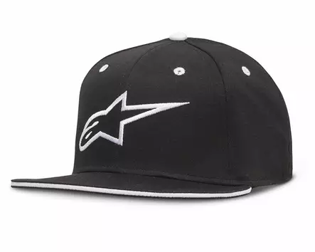 Alpinestars Ageless Flatbill Lippis, musta/White S/M - ATV Pipot & lippikset - 101828 - 1