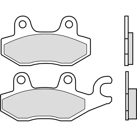 Brembo Jarrupalat Taakse Sintered Road - Moottoripyörän Jarrupalat - 102958 - 1