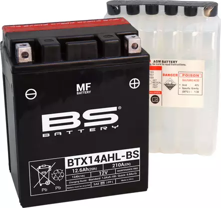 BS Battery BTX14AHL-BS MF (cp) Maintenance Free - Yleisosat - Akut - 107388 - 1