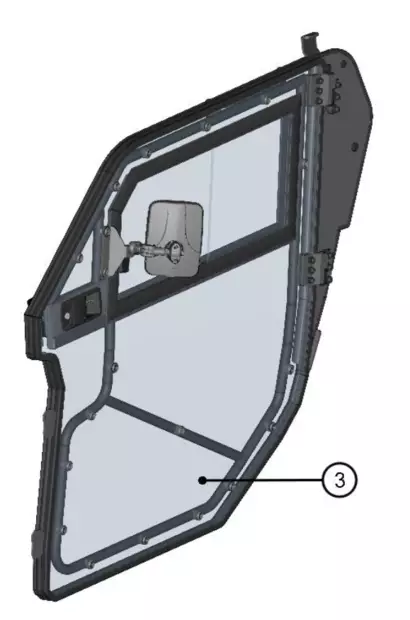 DFK Ovi kokoonpano Vasen Can-Am Maverick Trail - Mönkijän Varaosat - 83698 - 1