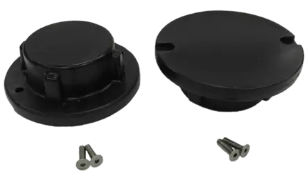 JetPort kansi putkikiinnitys reiälle, musta (2kpl) - Vesijetin Laiturit - 111238 - 1
