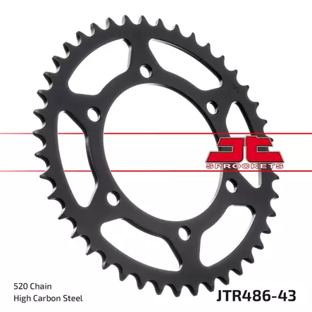 JT Takaratas JTR486.43 - Moottoripyörän Ketjut & rattaat - 99618 - 1
