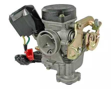 Kaasutin 18mm, Muovikansi, Kiina-skootterit 4-T 50cc / Kymco 4-T / SYM 4-T - Mopon & Skootterin Kaasuttimet - 98658 - 1