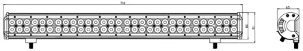 Kinwons Led Kaukovalopaneeli 10-30V 180W Combo - Mönkijän Valot & linssit - 78408 - 1