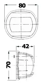 Kulkuvalo Compact 12 musta - vihreä - Veneen Kulkuvalot - 68508 - 1