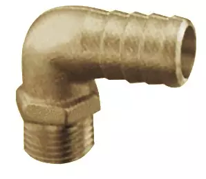 Letkuliitin 90° uros 3/4" x 20mm (messinki) - Veneen Messinkiliittimet- & tulpat - 91648 - 1