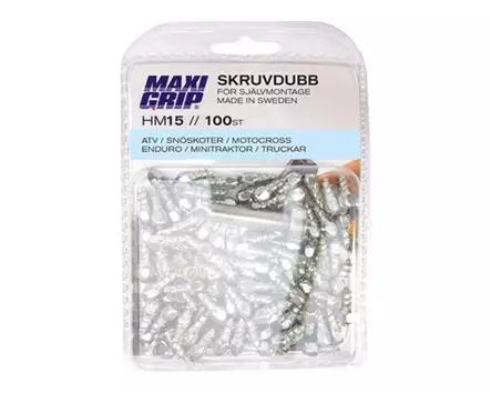 MaxiGrip Nastasarja 15mm 100pakk. Sis. työkalu - Mönkijän Nastat - 74398 - 1