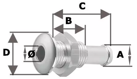 Mini läpivienti1/4 - Veneen Läpivienti - 69548 - 1