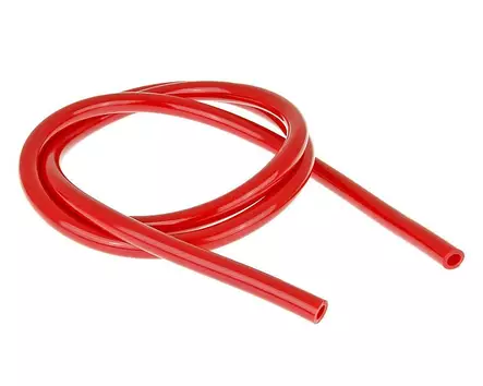 Polttoaineletku, Ø 5mm / 1m , Punainen - Mopon & Skootterin Polttoaineletkut - 93768 - 1
