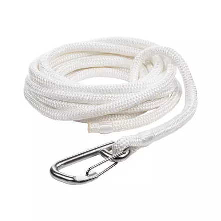 Qvarken Kiinnitysköysi Dockline karbiinihaalla 10mm 3m valkoinen - Veneen kiinnitys - 87618 - 1