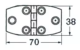 S.S Sarana 70x38mm - Veneen Saranat - 68538 - 1