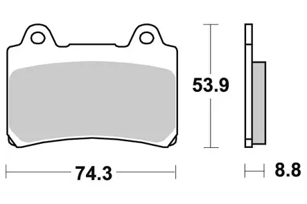 Sbs Jarrupalat Ceramic - Moottoripyörän Jarrupalat - 103658 - 1
