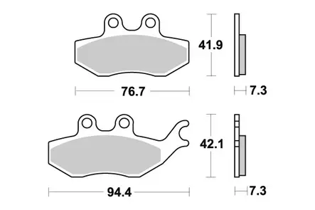 Sbs Jarrupalat Ceramic - Moottoripyörän Jarrupalat - 103948 - 1