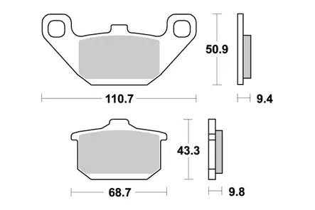 Sbs Jarrupalat Ceramic - Moottoripyörän Jarrupalat - 105028 - 1