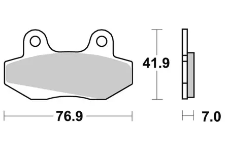 Sbs Jarrupalat Ceramic (551HF) - Moottoripyörän Jarrupalat - 104858 - 1