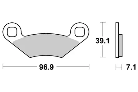 Sbs Jarrupalat Sintered Offroad - Moottoripyörän Jarrupalat - 104498 - 1