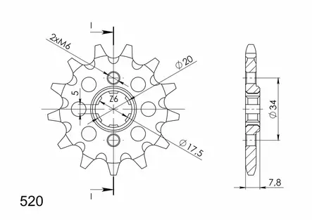 Supersprox / JT Eturatas 327.13 - Moottoripyörän Eturattaat - 102048 - 1