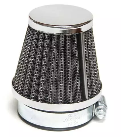 Tec-X Ilmansuodatin, Kiinitys Ø 54mm, (Ø 75 - 51mm x p. 68mm) - Moottorikelkan Kaasuttimet - 99258 - 1