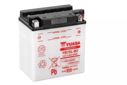 Yuasa akku, YB10L-B2 (cp) Happopatruuna mukana (4) - Yleisosat - Akut - 107818 - 1
