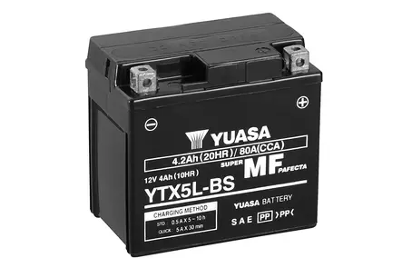 Yuasa akku, YTX5L-BS (cp) Happopatruuna mukana (5) - Yleisosat - Akut - 108198 - 1