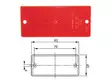 HEIJASTIN PUN 90X40MM # - Yleisosat ja tarvikkeet - 37858 - 1