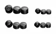 Highway Hawk BLACK COVER HEX. BOLT M8 (W = 12MM) - Moottoripyörän Pultit & kiinnikkeet - 84658 - 1