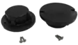 JetPort kansi putkikiinnitys reiälle, musta (2kpl) - Vesijetin Laiturit - 111238 - 1