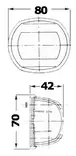 Kulkuvalo Compact 12 musta - vihreä - Veneen Kulkuvalot - 68508 - 1