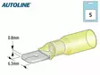KUTISTELIITIN AUTOLINE KELT. 6,3 UROS 5KPL - Yleisosat ja tarvikkeet - 53128 - 1