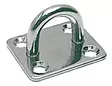 Osculati SS rectangular plate w/ring 8 mm - Veneen Kansihelat & tarvikkeet - 68578 - 1