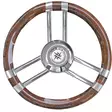 Osculati Steer. wheel C root coated laquered/SS 350 mm - Veneen Ohjaus & hallintalaitteet - 86098 - 1
