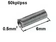 PÄÄTEHOLKKI 0.5MM2 50KPL - Yleisosat ja tarvikkeet - 42538 - 1