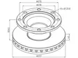 PE JARRULEVY 377MM BPW ABS VALMIUS 19,5 8-PULTTINEN - Yleisosat ja tarvikkeet - 54908 - 1